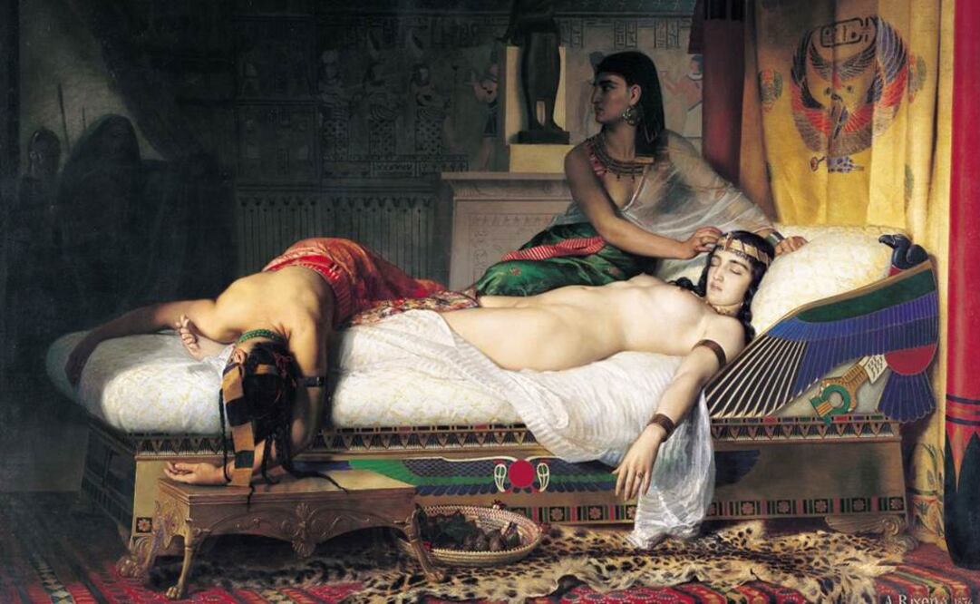 "La muerte de Cleopatra", pintura de Jean-André Rixens. FOTO: Archivo/EFE.