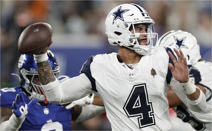 NFL: Dak Prescott se luce en triunfo de Cowboys sobre Giants