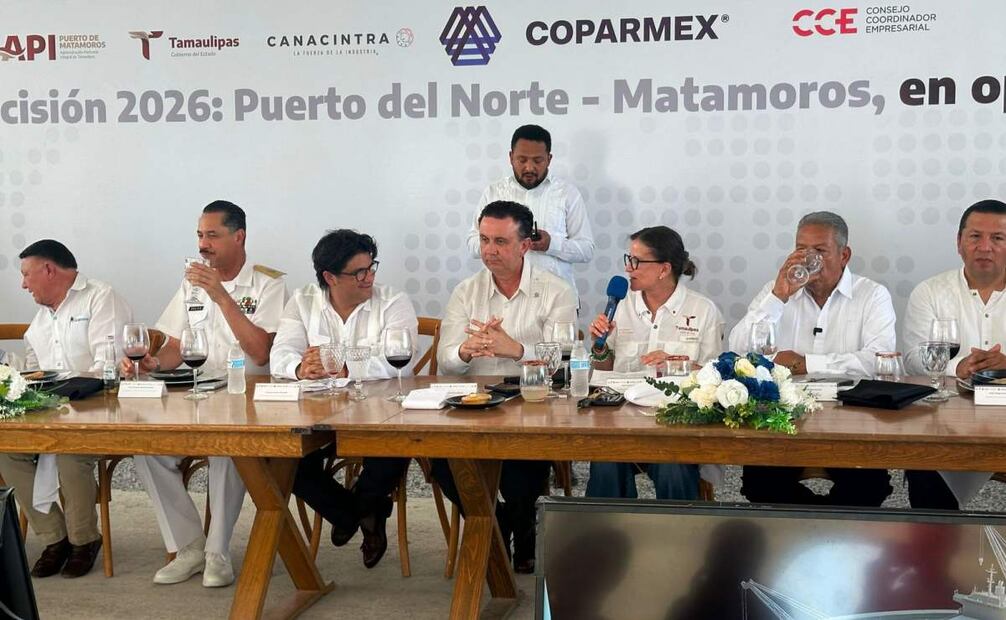 Presentación de avances del proyecto Puerto del Norte, Tamaulipas. Foto: Especial