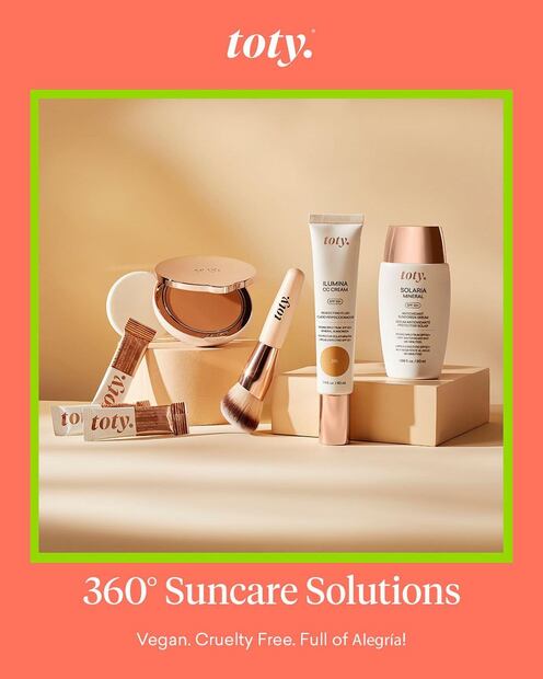 Productos de belleza Toty. Fuente: Instagram @toty