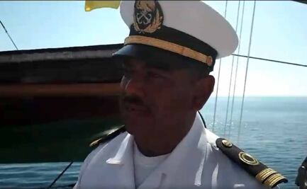 Andrés Clara Rosas, el marino más antiguo del Buque Escuela “Cuauhtémoc”; acumula 24 travesías en 9 países