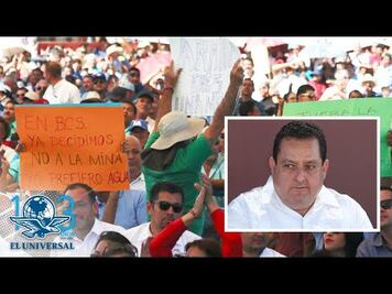 Abuchean a gobernador de BCS en evento de AMLO