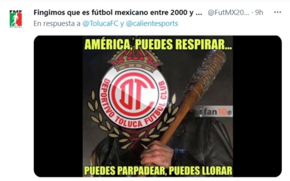 América perdió ante Toluca y fue víctima de los memes