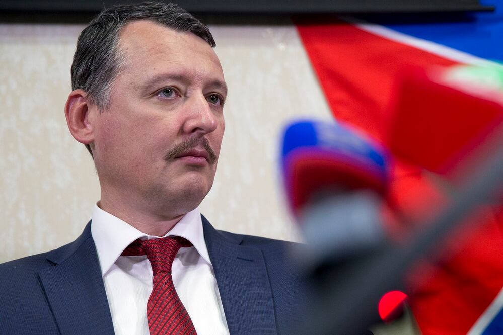 Igor Girkin, también conocido como Igor Strelkov, durante una conferencia de prensa en Moscú, el jueves 30 de octubre de 2014. Foto: AP