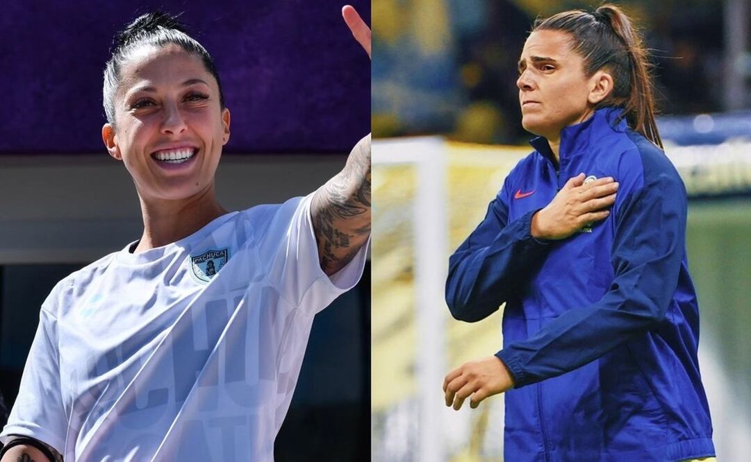 Jenni Hermoso, del Pachuca, retará el domingo a la defensa Andrea Pereira, del América - Foto: Especial