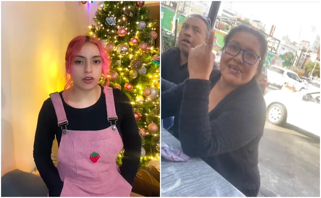 La vendedora de fresas con crema fue amenazada por otra comerciante. Fotos: TikTok @daniejejje