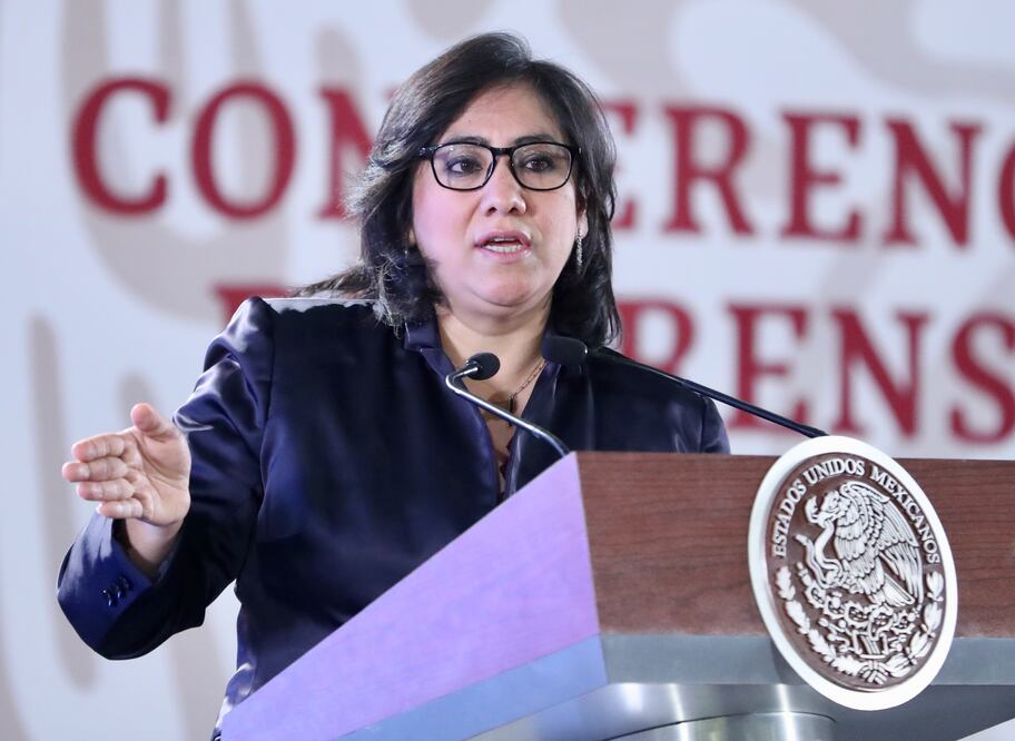 Titular de la Función Pública, Irma Eréndira Sandoval (ARIEL OJEDA. EL UNIVERSAL)