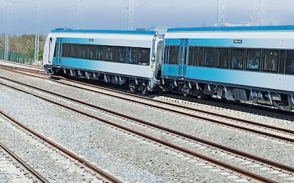 Se descarrila Tren Maya; ven riesgo en tramo elevado