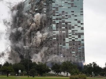 Torre Hertz: así fue la implosión del edificio abandonado de 22 pisos en Louisiana