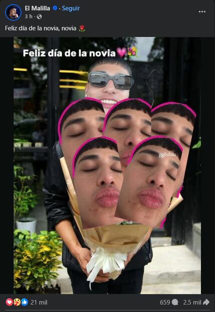 Usuarios compartieron en redes sociales reacciones graciosas y memes para dedicarle a tu pareja este Día de la Novia. Foto: Captura de pantalla