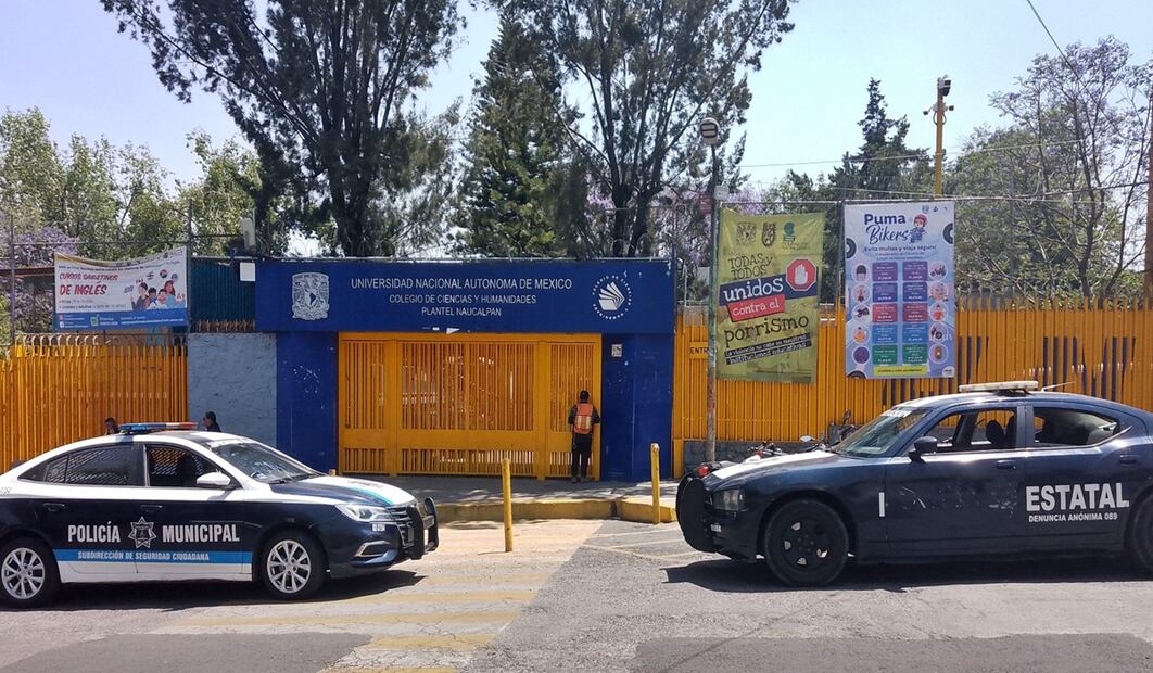 Se implementará en CCH Naucalpan la colocación de 64 cámaras de videovigilancia, botones de emergencia, arcos detectores de metales e instrumentos portátiles para detectar ingreso de armas (7 de abril de 2025). Foto: Rebeca Jiménez/EL UNIVERSAL
