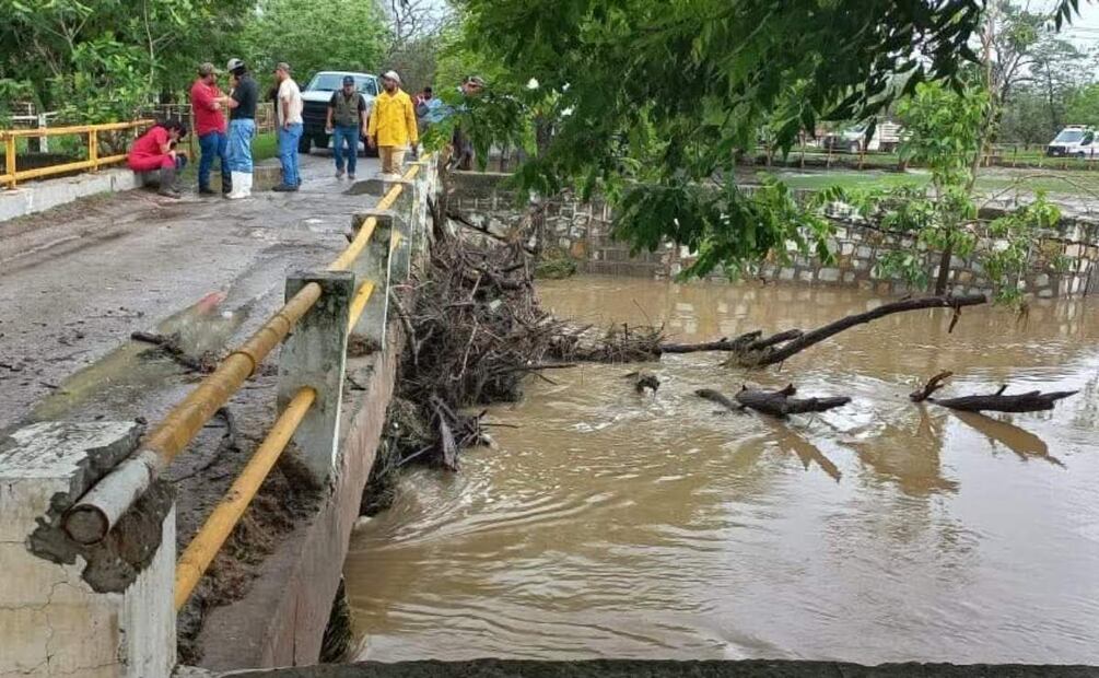 Mantienen acciones de búsqueda de dos trabajadores desaparecidos en el Río Tampaón, San Luis Potosí (21/06/2025). Foto: Especial