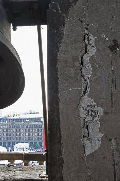 Trabajos de emergencia en la Catedral Metropolitana