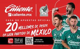 Caliente.mx repartirá 20 millones de pesos en cada juego de México