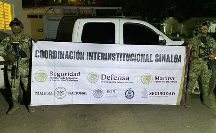 Personal de la Marina asegura vehículos y cartuchos en diversos poblados de Sinaloa; destruyen más de una tonelada de marihuana