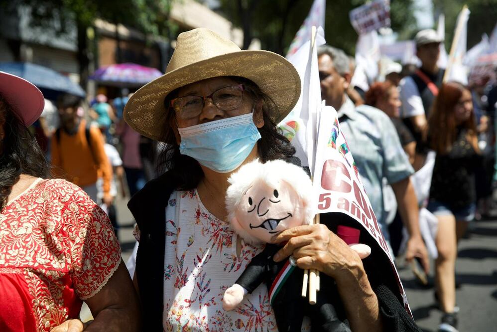 Unas 250 mil personas acudieron al Zócalo, según cifras oficiales. Foto: Germán Espinosa/EL UNIVERSAL