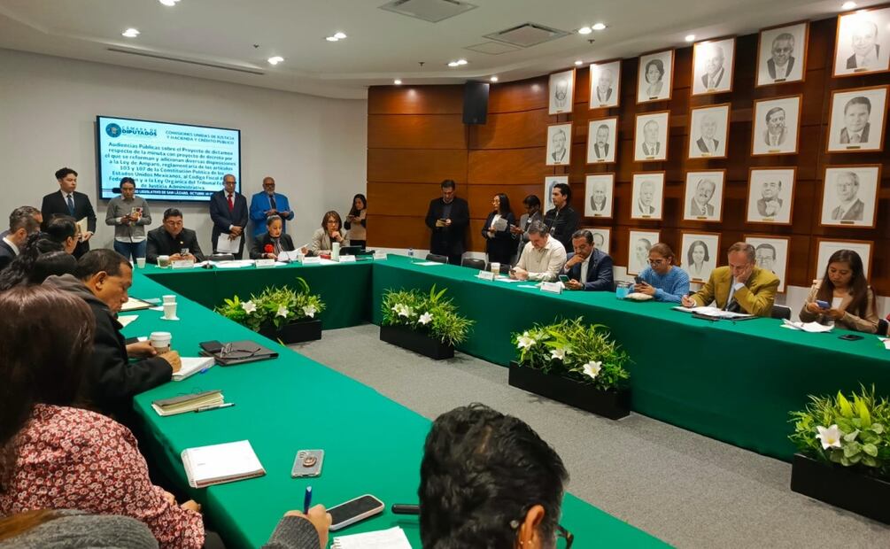 Realizan primera audiencia pública para analizar Ley de Amparo (9/10/2025). Foto: Enrique Gómez / EL UNIVERSAL