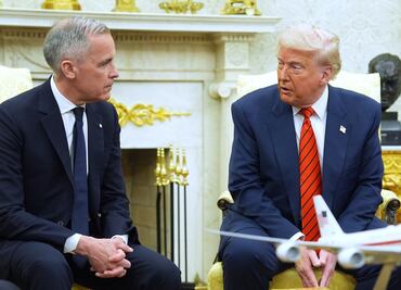 "Canadá no está a la venta", le dice Mark Carney a Trump; "nunca digas nunca", responde el mandatario estadounidense