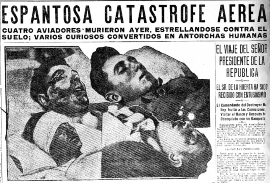 A 100 años del avionazo en la Lagunilla