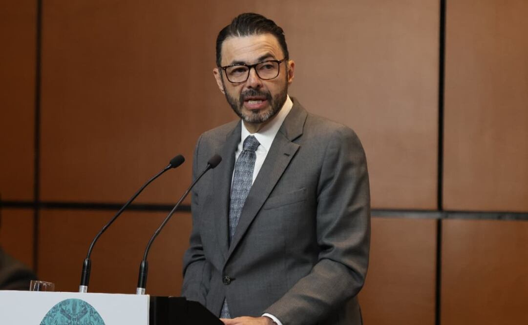 Aureliano Hernández Palacios Cardel, auditor Superior de la Federación, durante la Primer Entrega de Informes Individuales de la cuenta pública 2025 en la Cámara de Diputados (30/06/2026). Foto: Carlos Mejía/ EL UNIVERSAL