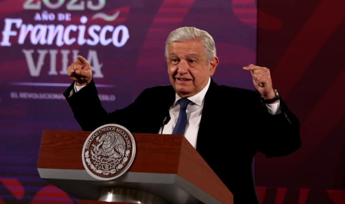 El presidente Andrés Manuel López Obrador retó al INE y anunció que a partir de hoy dirá “Ni un voto a los corruptos”. Foto: Carlos Mejía/EL UNIVERSAL