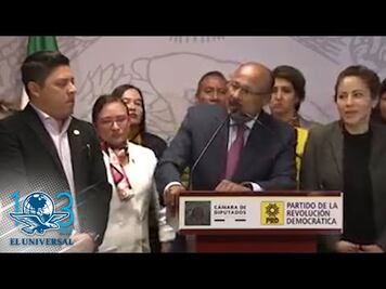 "No se lleven a los niños entre las patas", pide René Juárez en conferencia del PRD