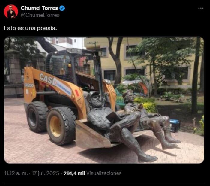 Chumel Torres reacciona a la decisión de retirar las estatuas de Fidel Castro y el “Che” en la Tabacalera. Foto: Captura de pantalla
