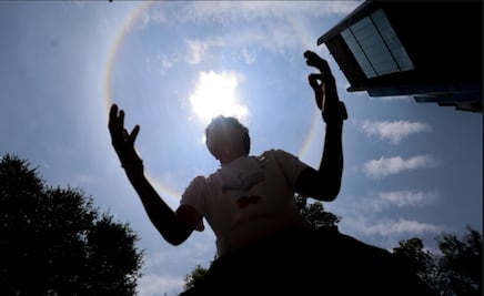 FOTOS: Un gran halo solar sorprende a habitantes de la CDMX