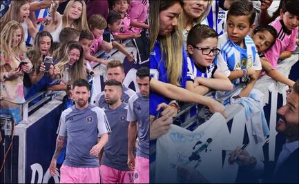 Katty Martínez no pudo ocultar la emoción al saludar a Lionel Messi y David Beckham