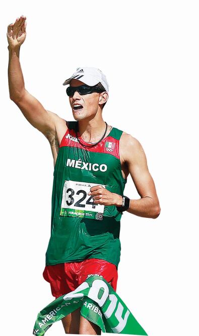 “Me siento bien por competir en 20 km, aunque me hubiera gustado estar en los 50, pues soy 8 del mundo”, afirma el marchista mexicano (ARCHIVO EL UNIVERSAL)