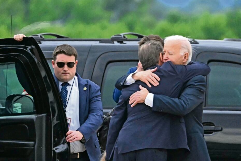 Joe Biden, presidente de EU, y su hijo Hunter Biden