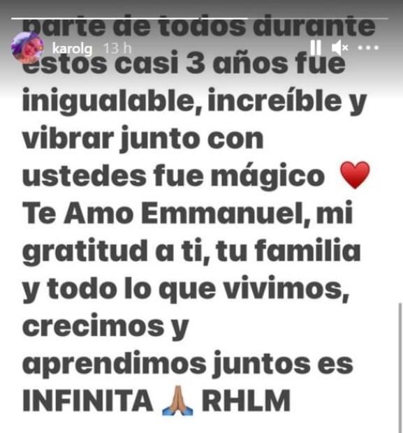 Con palabras de amor, Karol G y Anuel AA confirman el final de su romance 