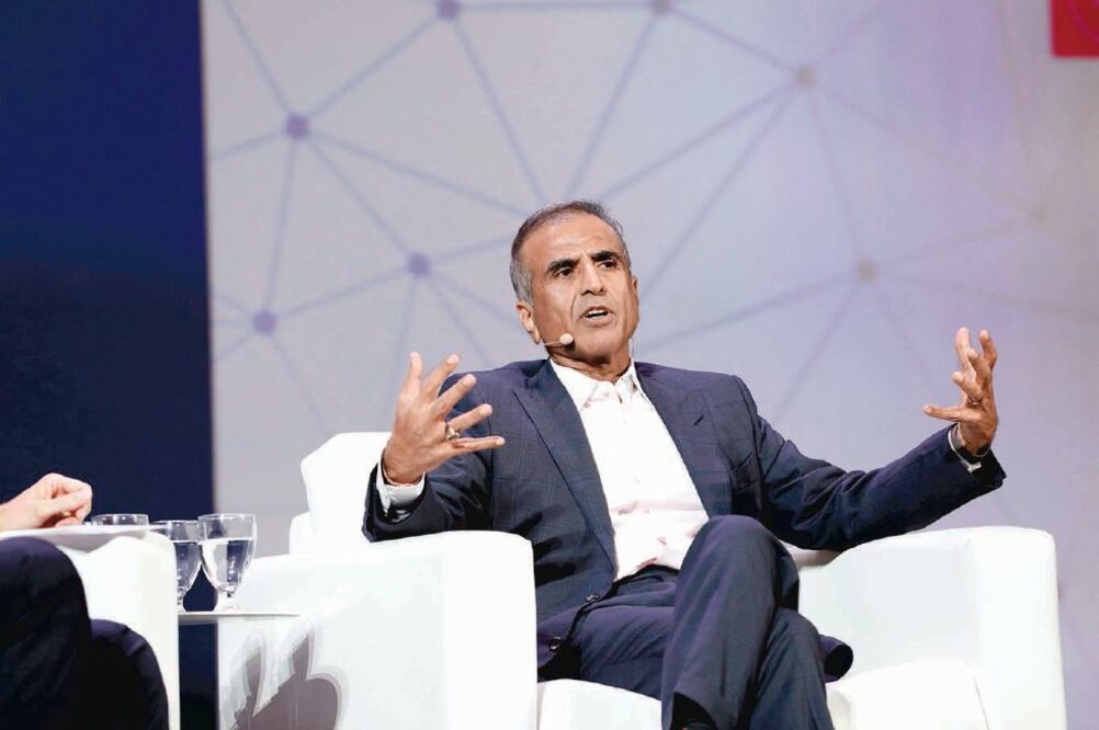 Sunil Bharti, presidente de la GSMA y de Bharti Enterprises, durante el Mobile World Congress Americas 2018, en Los Ángeles. (CORTESÍA)