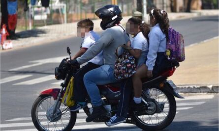¡Cuidado! Habrá corralón para motocicletas que lleven menores de 12 años o más de 2 pasajeros