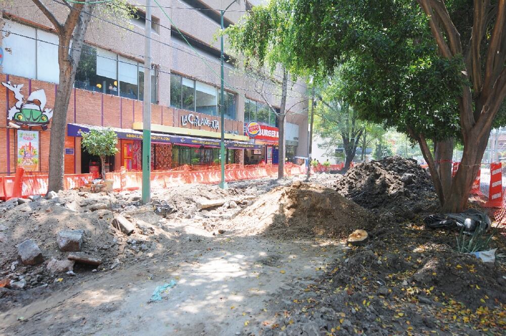 Las obras de remodelación en la avenida Presidente Masaryk iniciaron en enero de 2014; vecinos rechazan la instalación de iluminación artística (ARCHIVO EL UNIVERSAL)