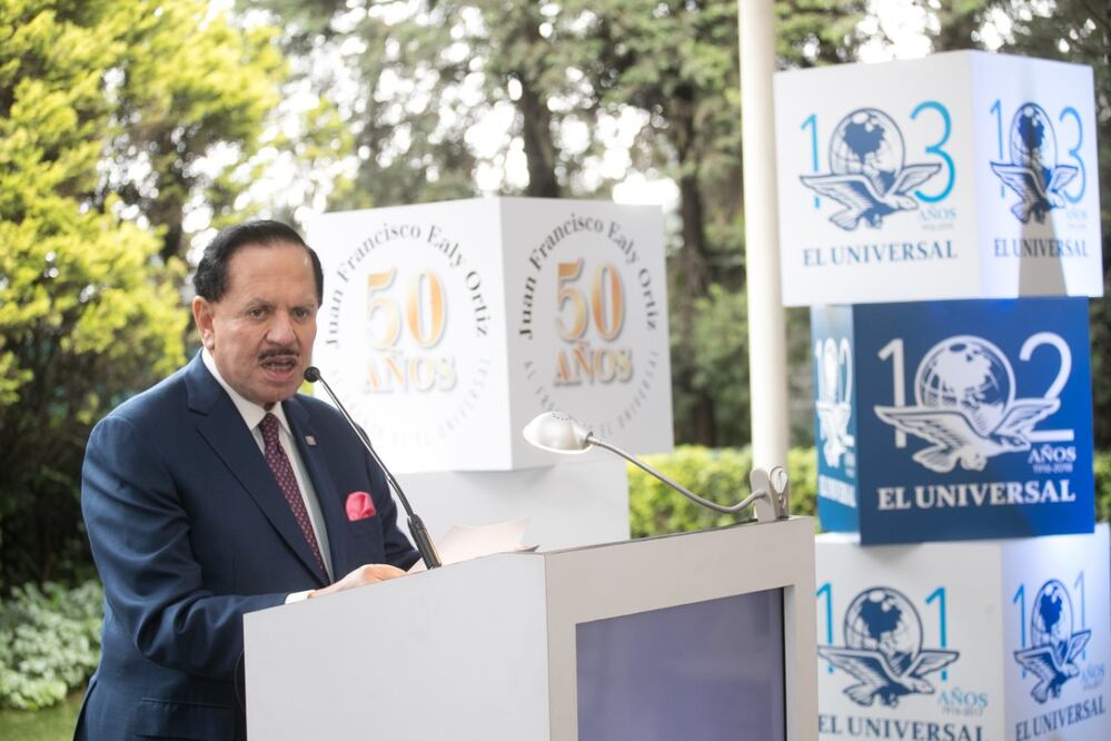 El Presidente Ejecutivo y del Consejo de Administración de EL UNIVERSAL, Licenciado Juan Francisco Ealy Ortiz. Foto: Germán Espinosa