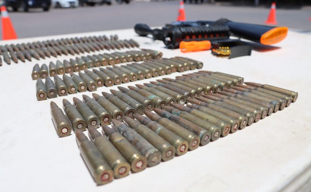 Destruyen 638 armas, 613 cargadores y más de 79 mil cartuchos durante jornada de desarme voluntario en Chiapas. Foto: Archivo