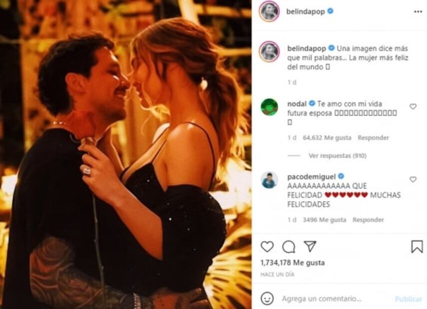 Mamá de Belinda sorprende con mensaje tras el compromiso de su hija con Christian Nodal