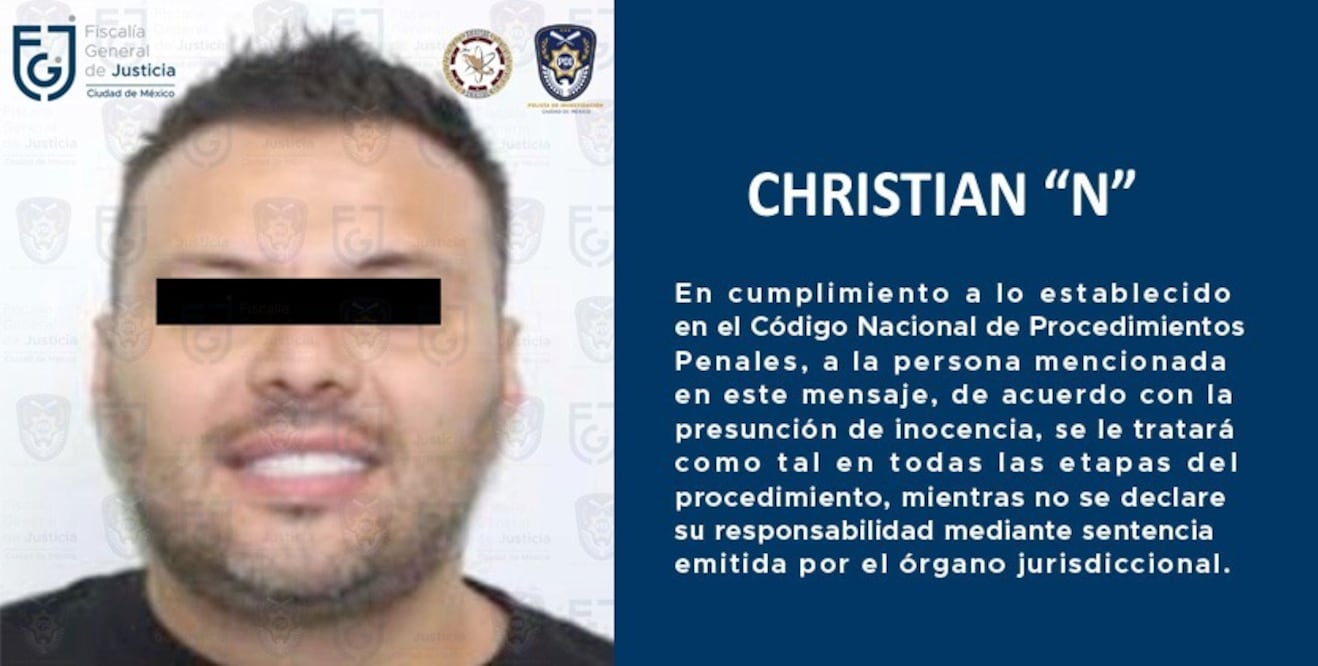 La Fiscalía General de Justicia (FGJ) dio a conocer la detención de Christian Rogelio “N” alias “Harry”, integrante del Cártel Jalisco Nueva Generación (CJNG). Foto: especial
