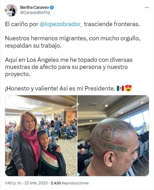 Senadora presume foto con Bellakath: "un orgullo para las que les gusta el mambo"