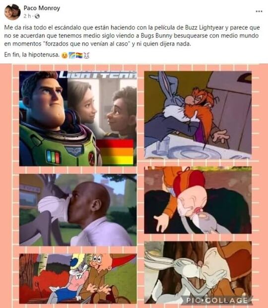 Antes de Buzz Lightyear, Bugs Bunny ya daba besos gay y no indignaba a nadie