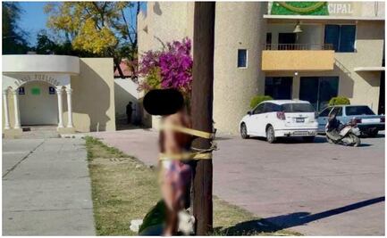 Pobladores desnudan y amarran a un poste a una mujer en Ixmiquilpan, Hidalgo; la acusan de robo