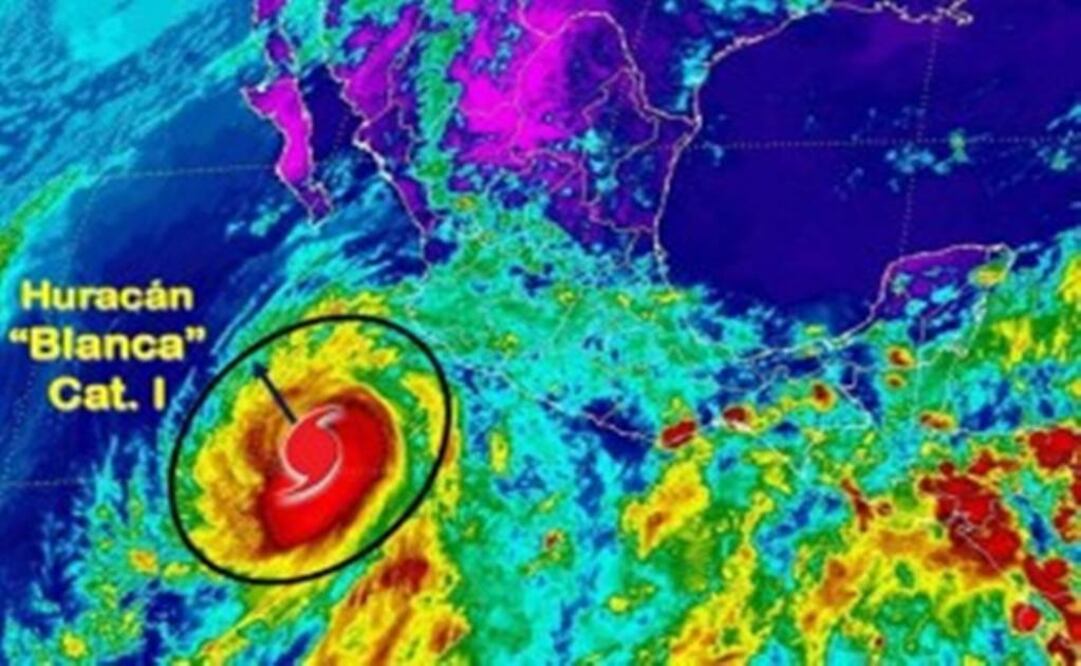 Hurricane Blanca weakened to a category 1 storm. (Photo: @Conagua_clima )