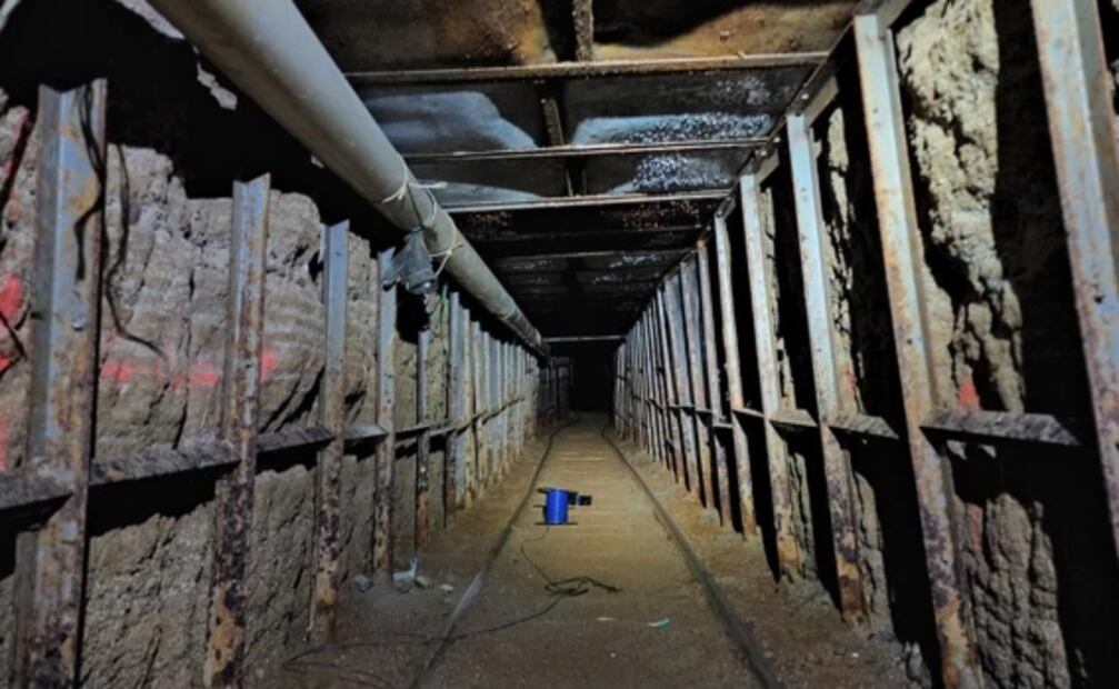 Ejército se encariña y rescata a "narcoperro" hallado en túnel de Tijuana