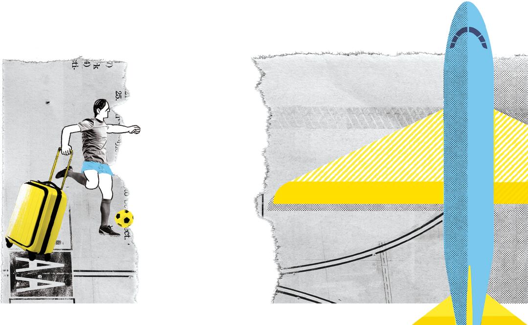 Temen que tren al AIFA se pierda el mundial. Ilustración de Ani Cortés