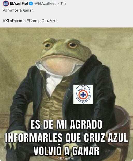 Los mejores memes del triunfo de Cruz Azul ante Puebla