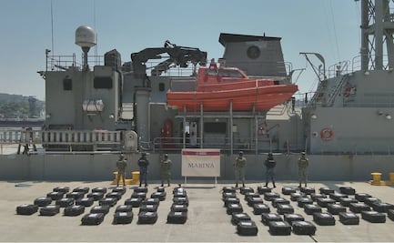 FOTOS: Marina asegura más de 3 toneladas de cocaína frente a las costas de Colima; hay 7 detenidos