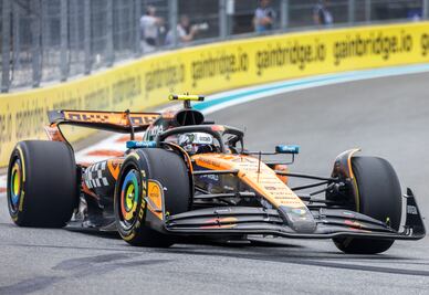 F1: Piastri dominó el único libre en Miami; Sainz fue cuarto y Alonso, décimo