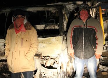 Sube a 5 los vehículos incendiados por habitantes de Nahuatzen