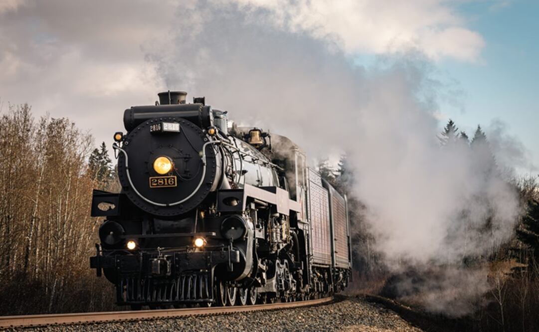 La locomotora que se encuentra realizando el viaje es la Emperatriz 2816, llamada así porque Canadian Pacific quería que el nombre transmitiera elegancia y nobleza. Foto: especial